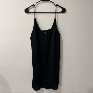 Topshop Sleek Black Mini Dress
